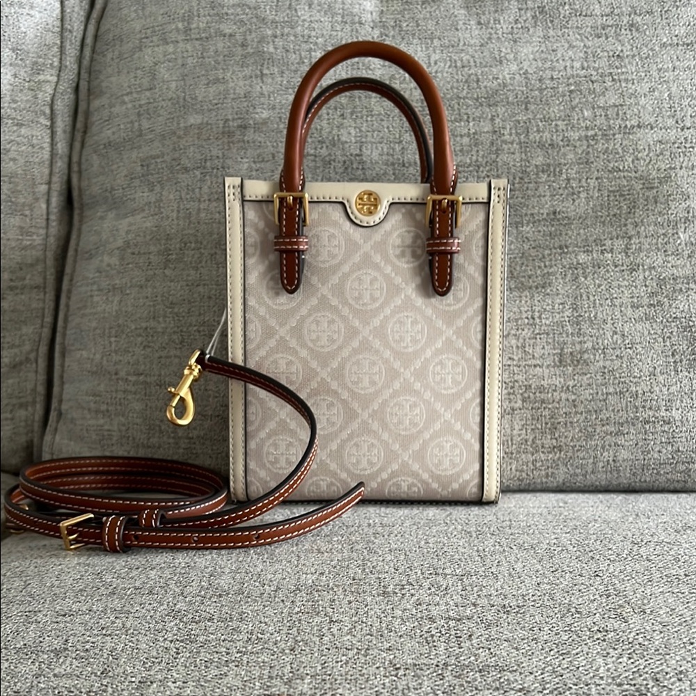 Tory Burch Mini T Monogram Tote Bag